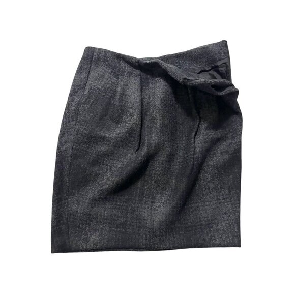 Prada FW2009 Gray Plaid Wool Pencil Skirt IT 46 Made in Italy - Picture 6 of 10